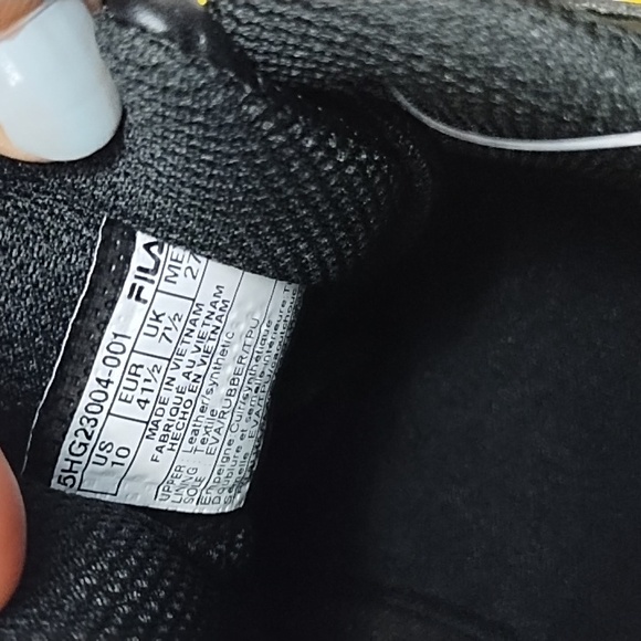 Fila Memory Workshift Ultra Slip Resistant Black Sneakers - Picture 11 of 16